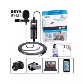BOYA BY-M1 ของแท้ 100% Microphone ไมค์อัดเสียง กล้อง มือถือ สายยาว 6 เมตร (ไมค์ไลฟ์สด) พร้อมส่ง