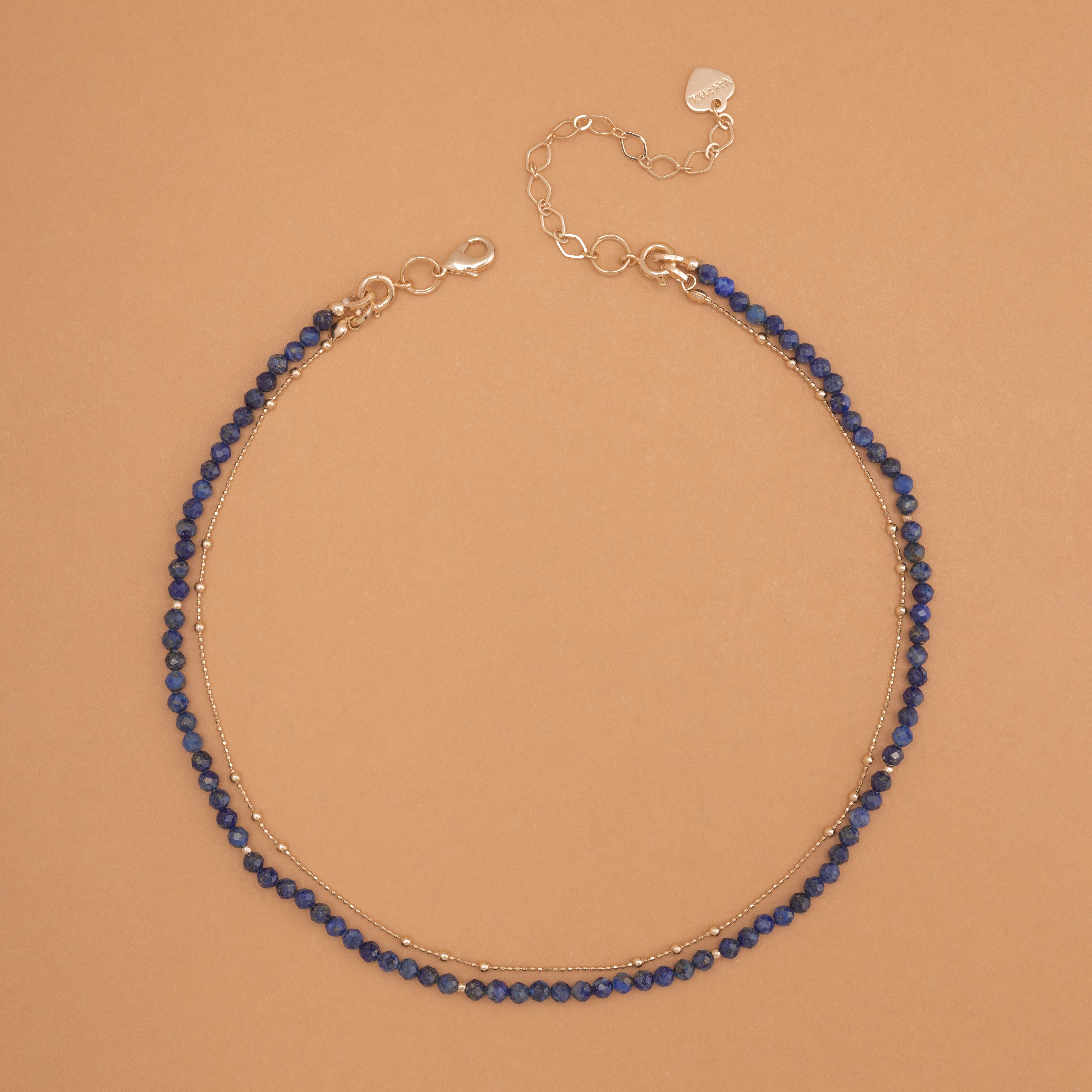 LUCKY CHARM NECKLACE  LAPIS LAZULI