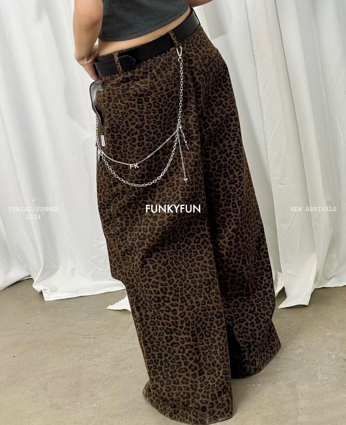 Funkyfun leopard jeans 