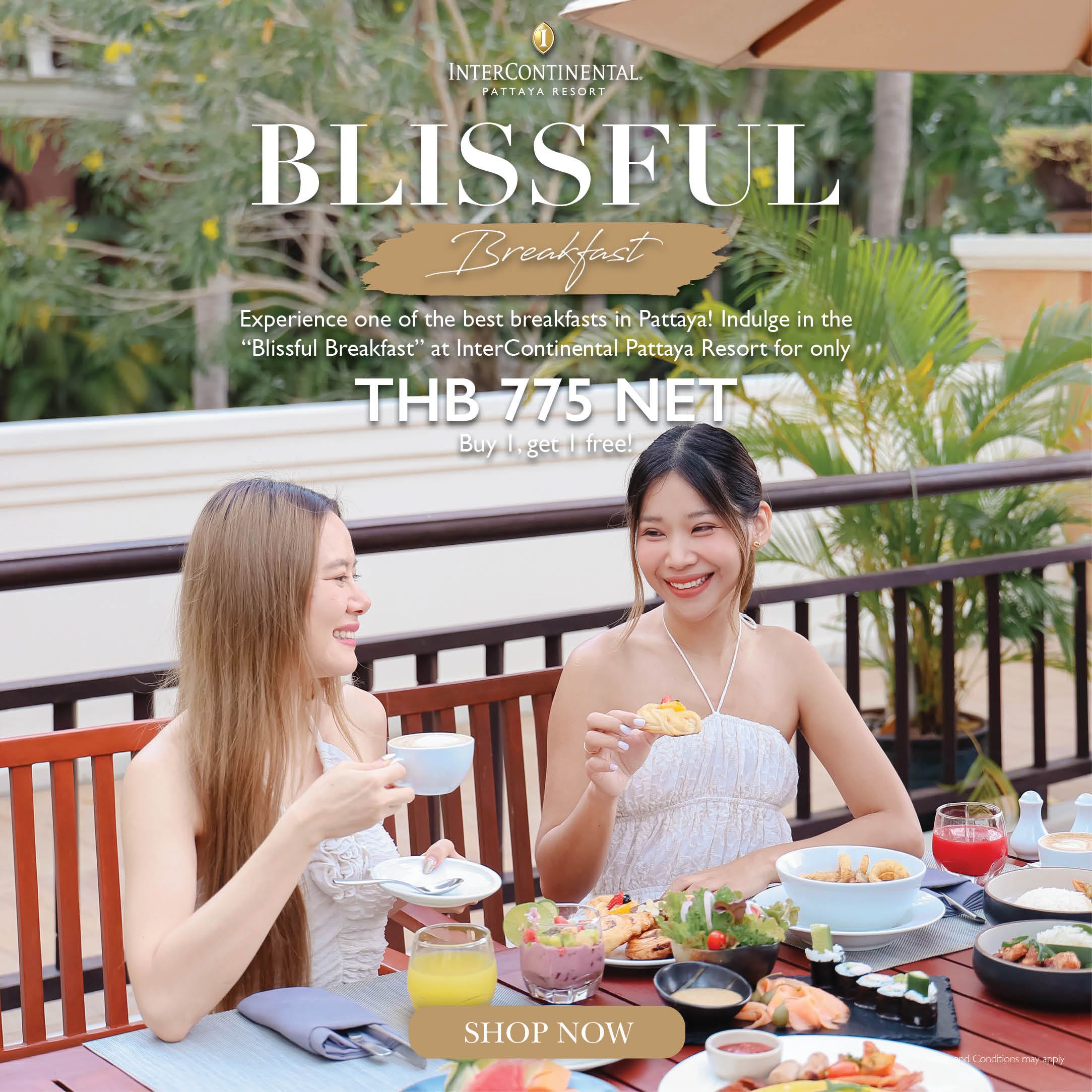 Blissful Breakfast | Only THB 775 net. Buy 1, get 1 free!