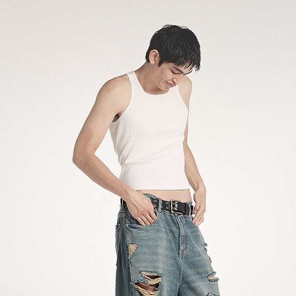 T1  Body fit cropped tank top
