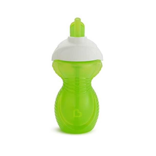 #แก้วหัดดื่ม Munchkin : MNK15424 9oz. Click Lock Flip Straw Cup - 1pk