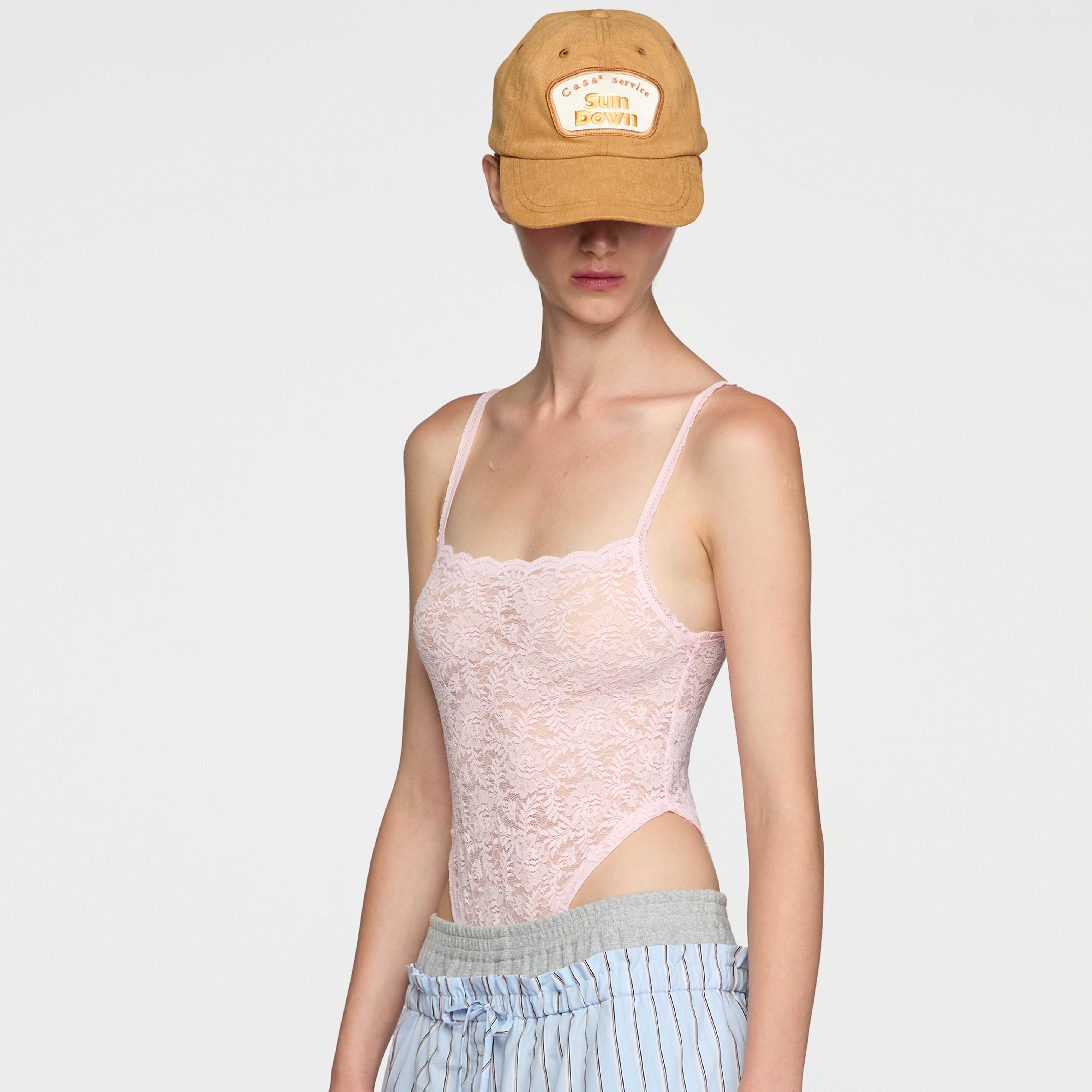 LACE BODYSUIT (BABY PINK)