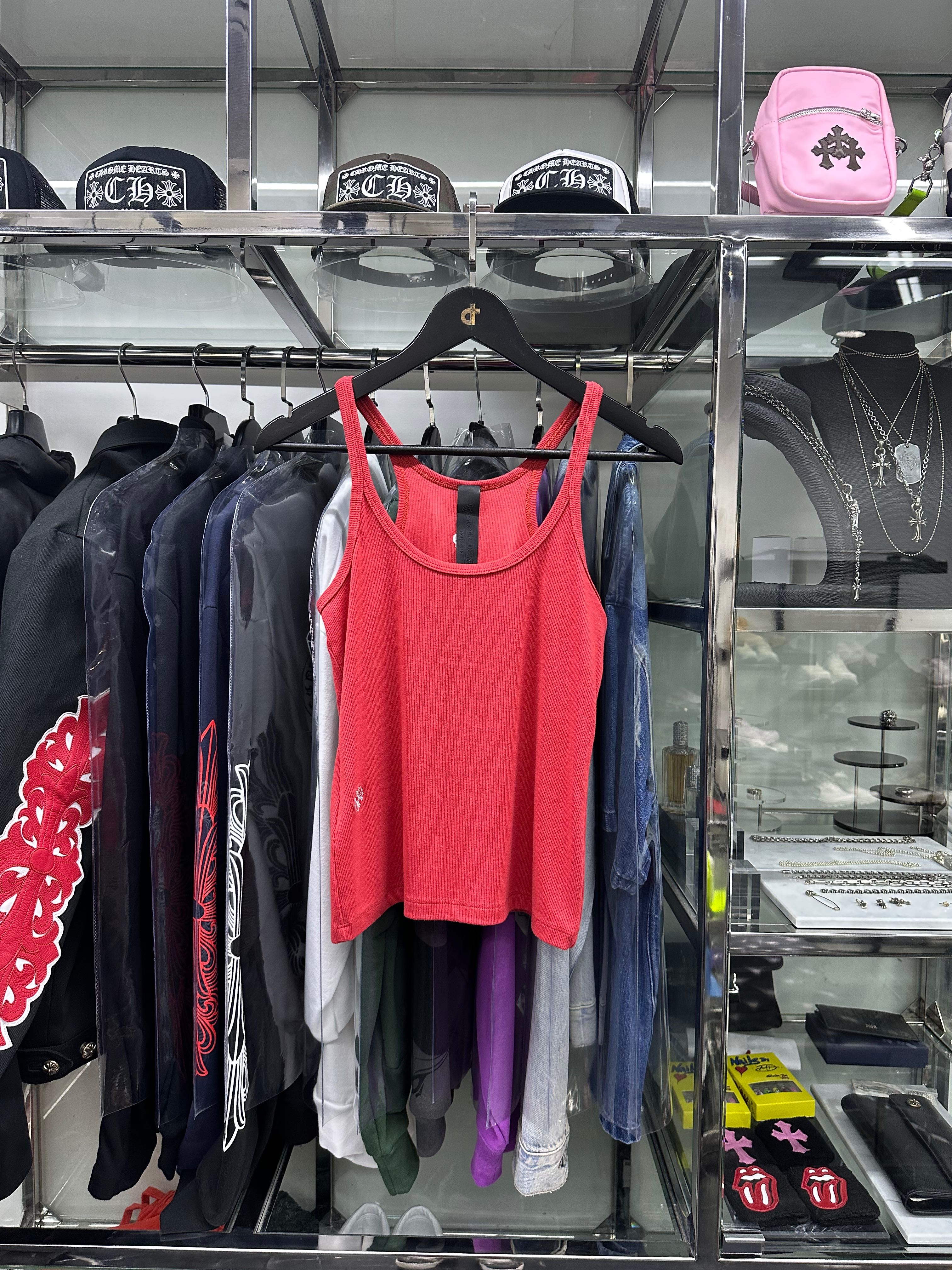 Chrome Hearts Bad Seed Women’s Red Tank Top