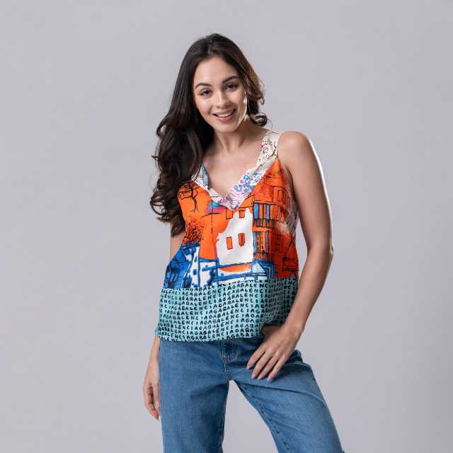 Silk Blouse (Mix, Size XS)