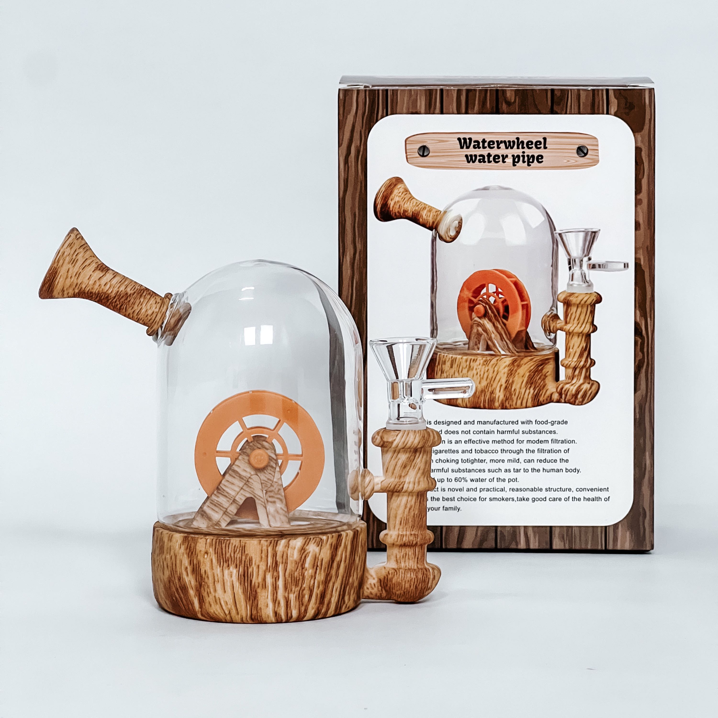 Silicone Bong Water Wheel Pipe l​ 12 cm