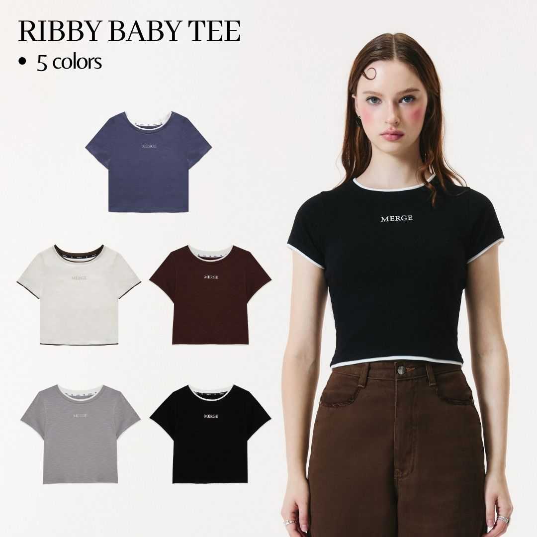 Merge Official - Ribby Baby Tee (พร้อมส่ง)(สีใหม่เปิดขาย 1 Nov 12.00)