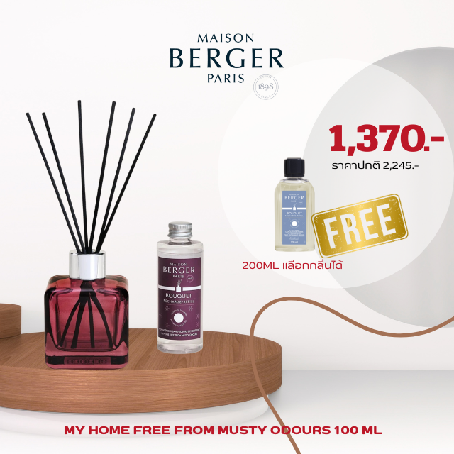 My Home Free From Musty Odours Scented Bouquet New ก้านกระจายความหอมสูตรกำจัดกลิ่นอับชื้น