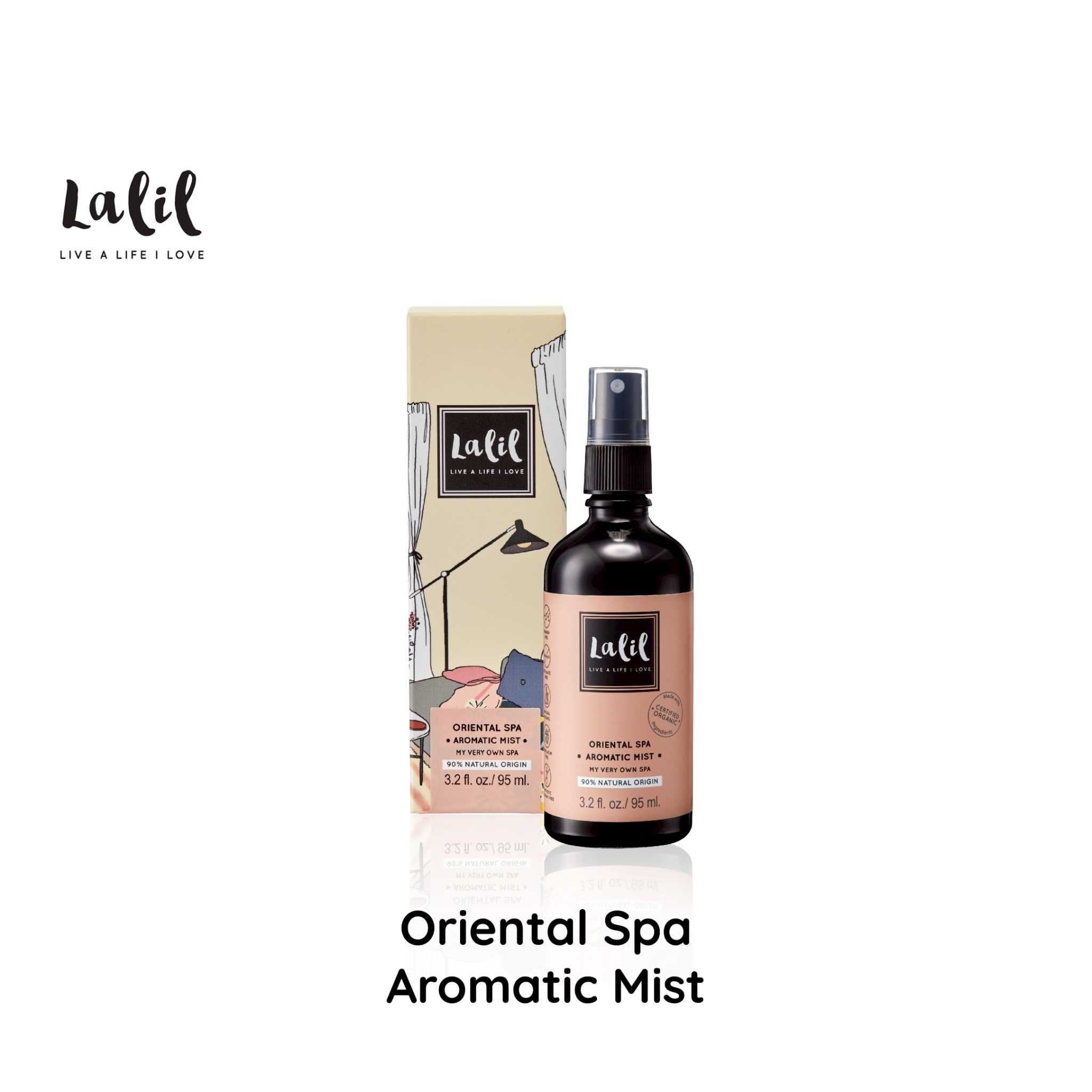 Lalil Oriental Spa Aromatic Mist (95 ml.) สเปรย์อโรม่าปรับอากาศ หอมเสมือนสปาอโรม่า
