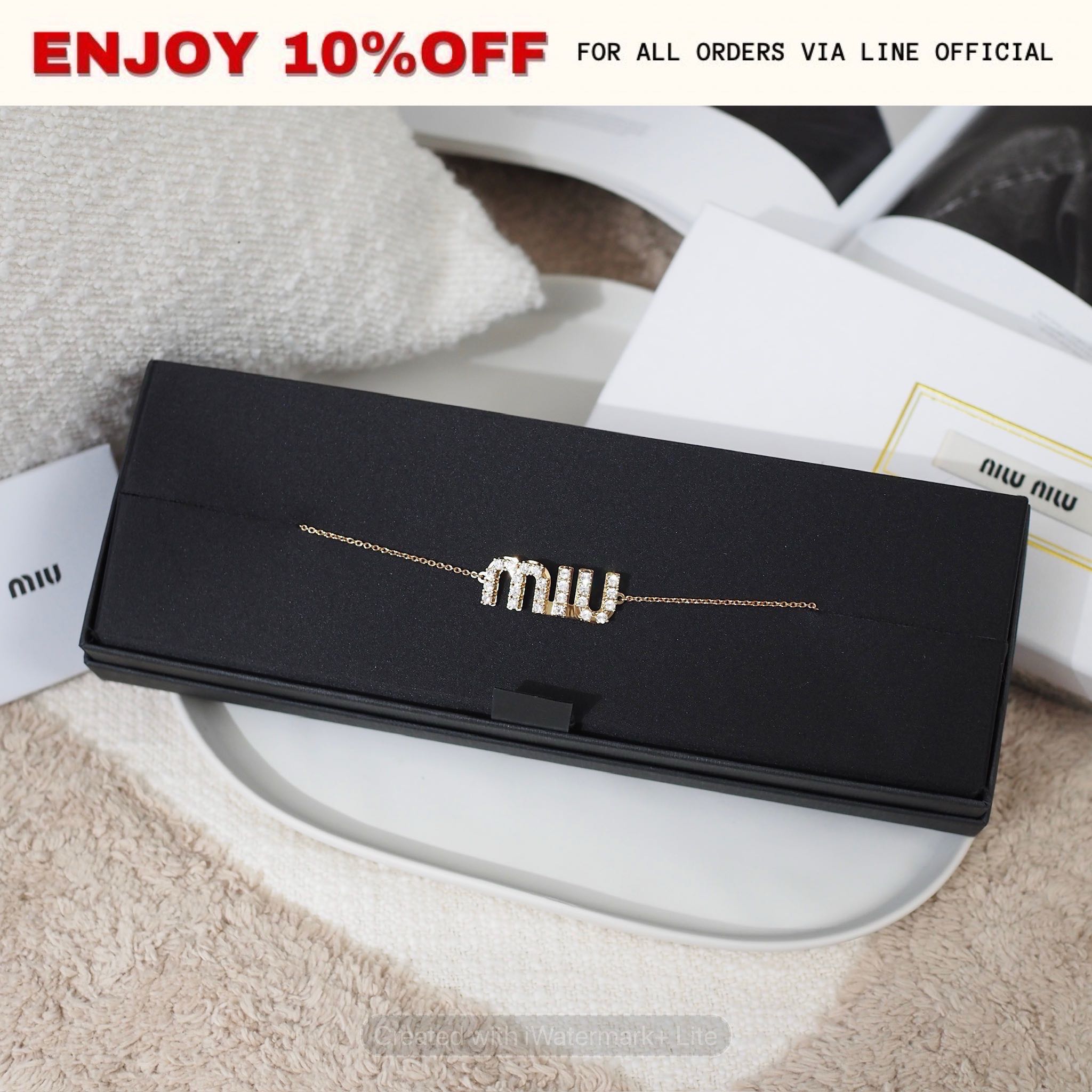 NEW! MIUMIU Bracelet With Crystals | ACC