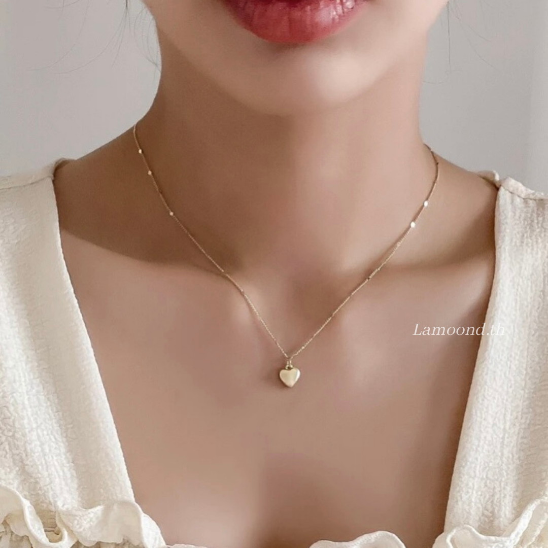 สร้อยคอจี้หัวใจทอง