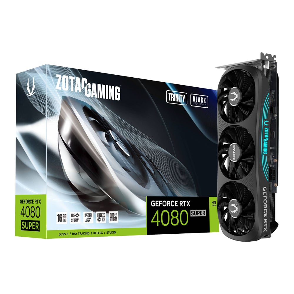 ZOTAC GAMING GEFORCE RTX 4080 SUPER TRINITY BLACK EDITION 16GB GDDR6X (ZT-D40820D-10P)