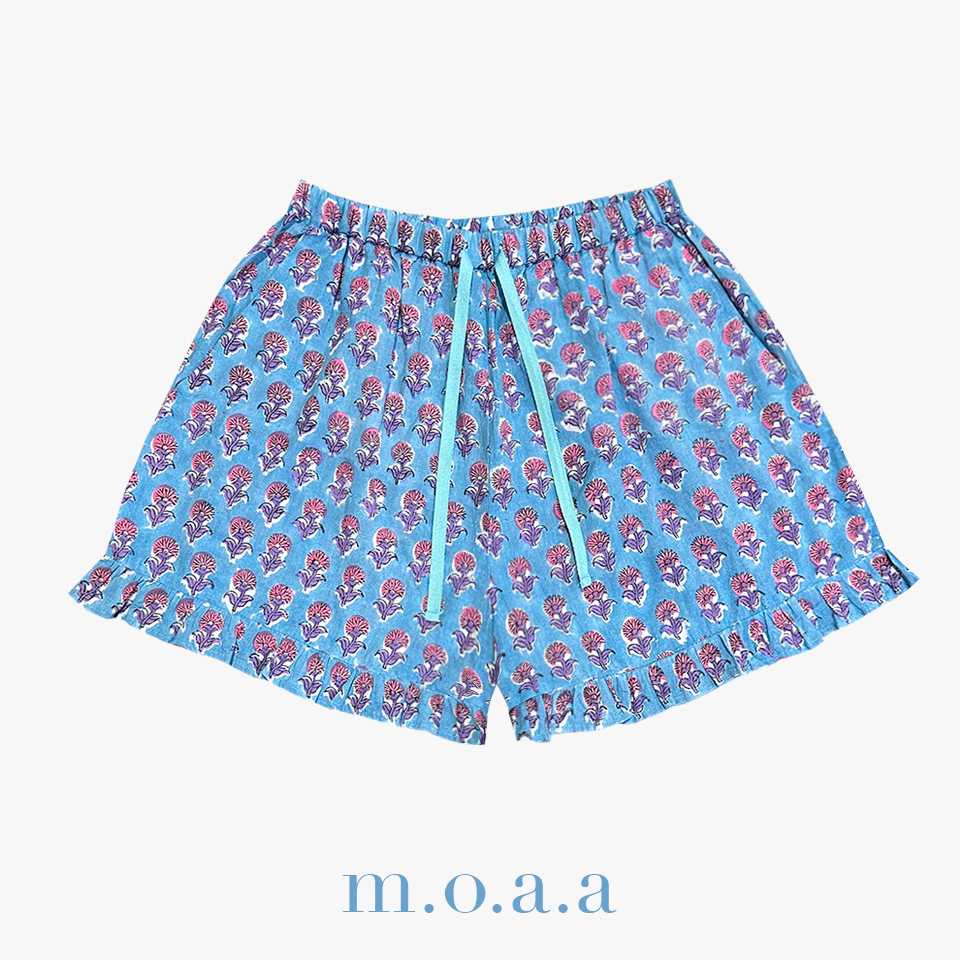 SORRENTO RUFFLE SHORTS IN SKYBLUE