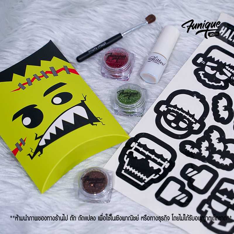 HALLOWEEN PARTY FRANKENSTEIN  SET DIY เพ้นท์หน้าเพ้นท์ตัว เด็กๆทำได้