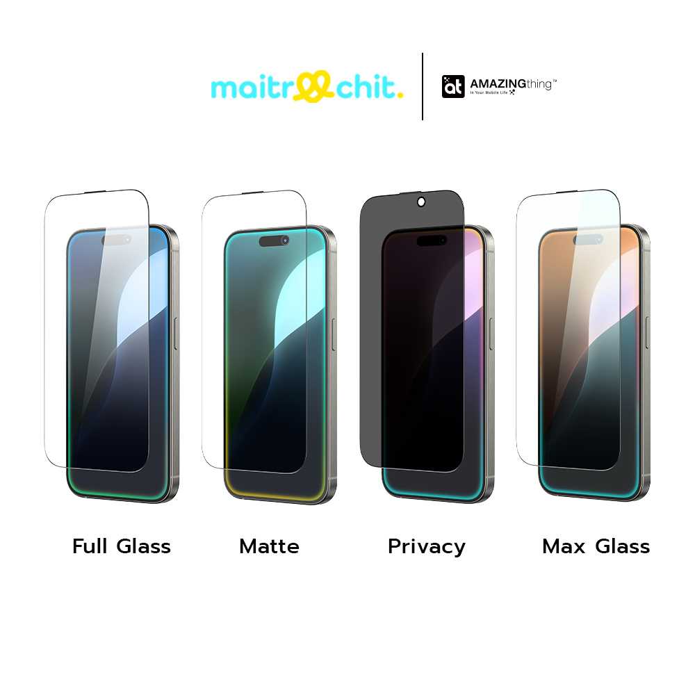 AMAZINGthing รุ่น Titan Film (Tray) ฟิล์มกระจกสำหรับ  iPhone 16 / 16 Plus / 16 Pro / 16 Pro Max