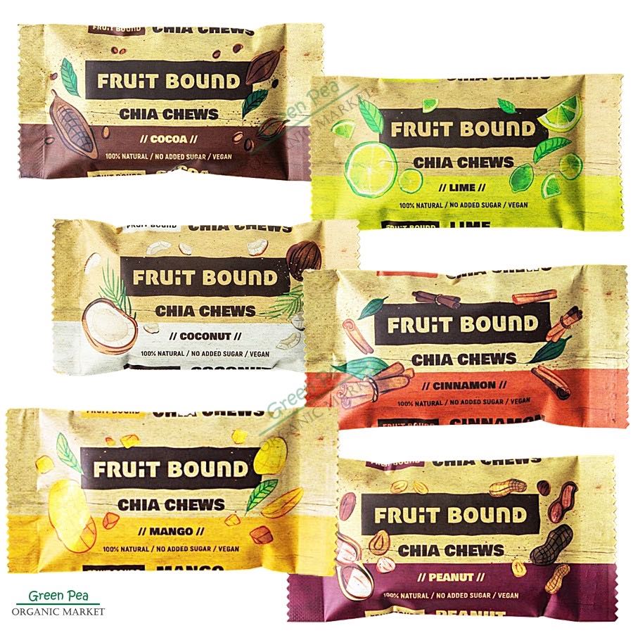 Fruit Bound bars ขนมไม่อ้วน Fruit bar ขนมอร่อยปราศจากน้ำตาล 40กรัม,สำหรับผู้รัก