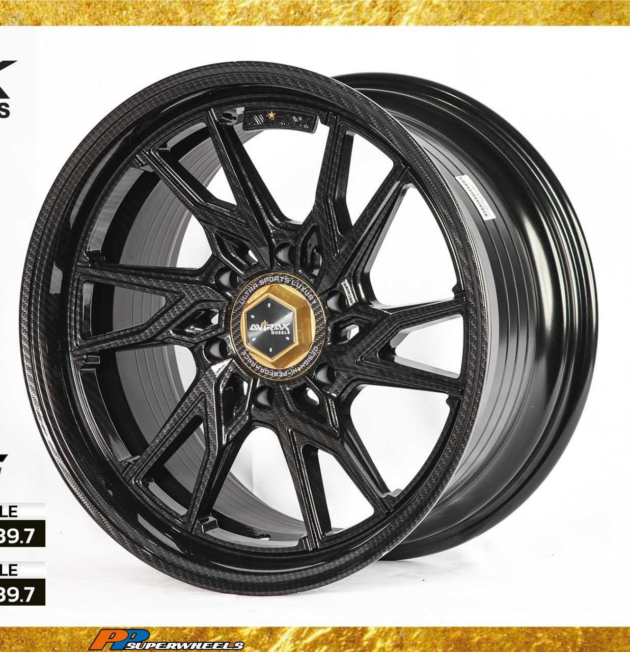 แม็กซ์ AVIRAX 18X9.5 6X139.7 ET30 CB.100 KEVLA  (สีเคฟล่าทั้งวง)Custom