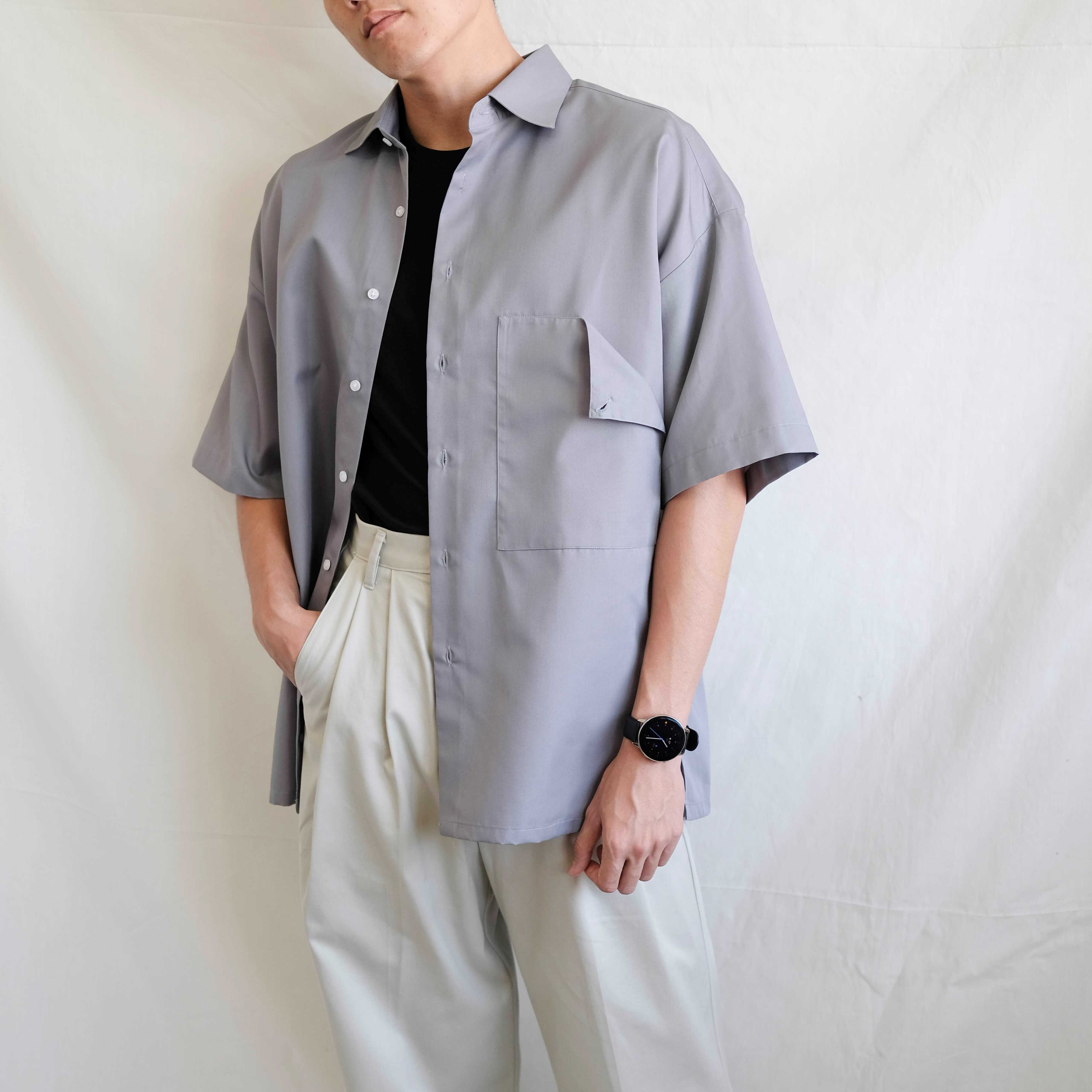 GURETO Pocket Shirt : Gray