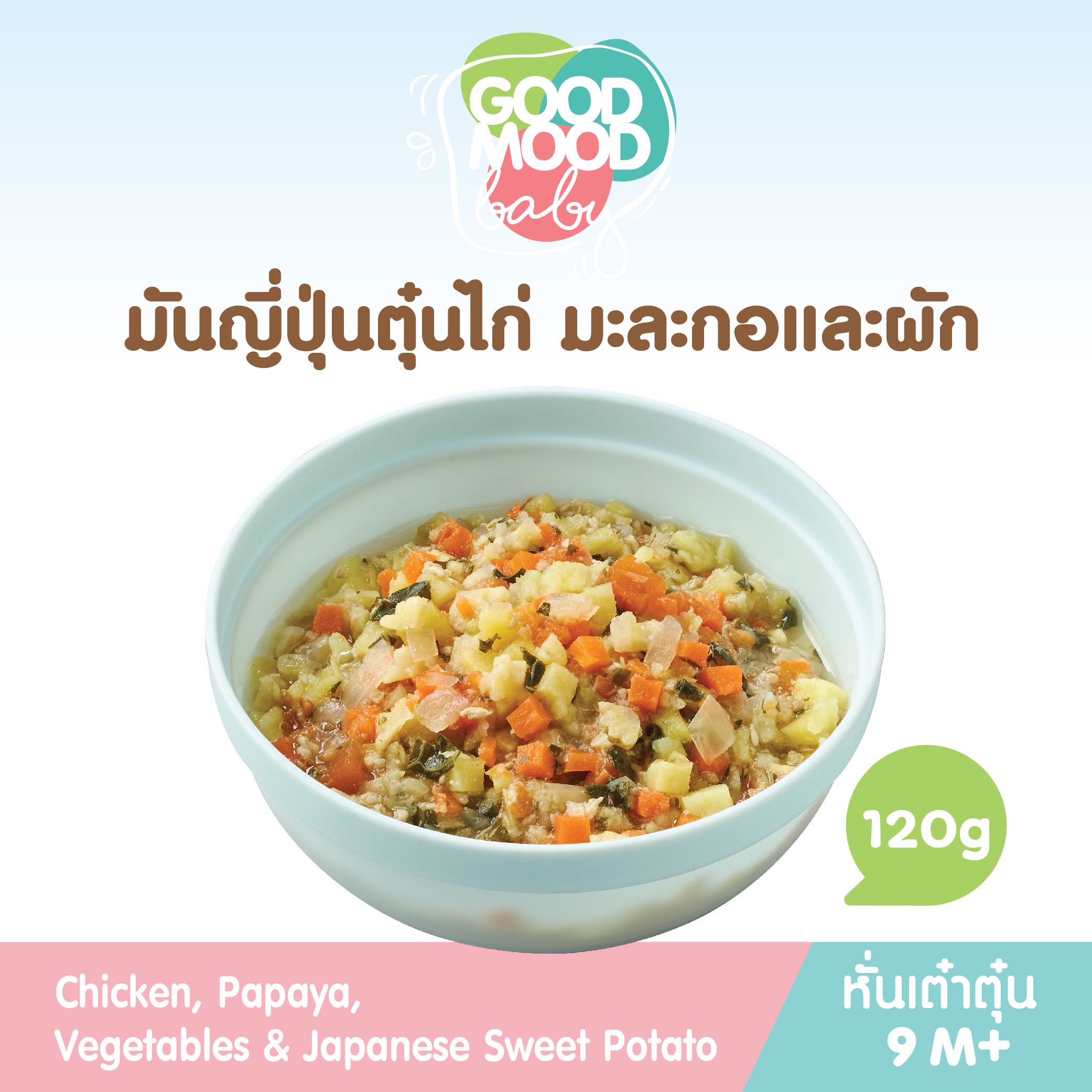มันญี่ปุ่นตุ๋นไก่ (อาหารหั่นเต๋าตุ๋น 8+)