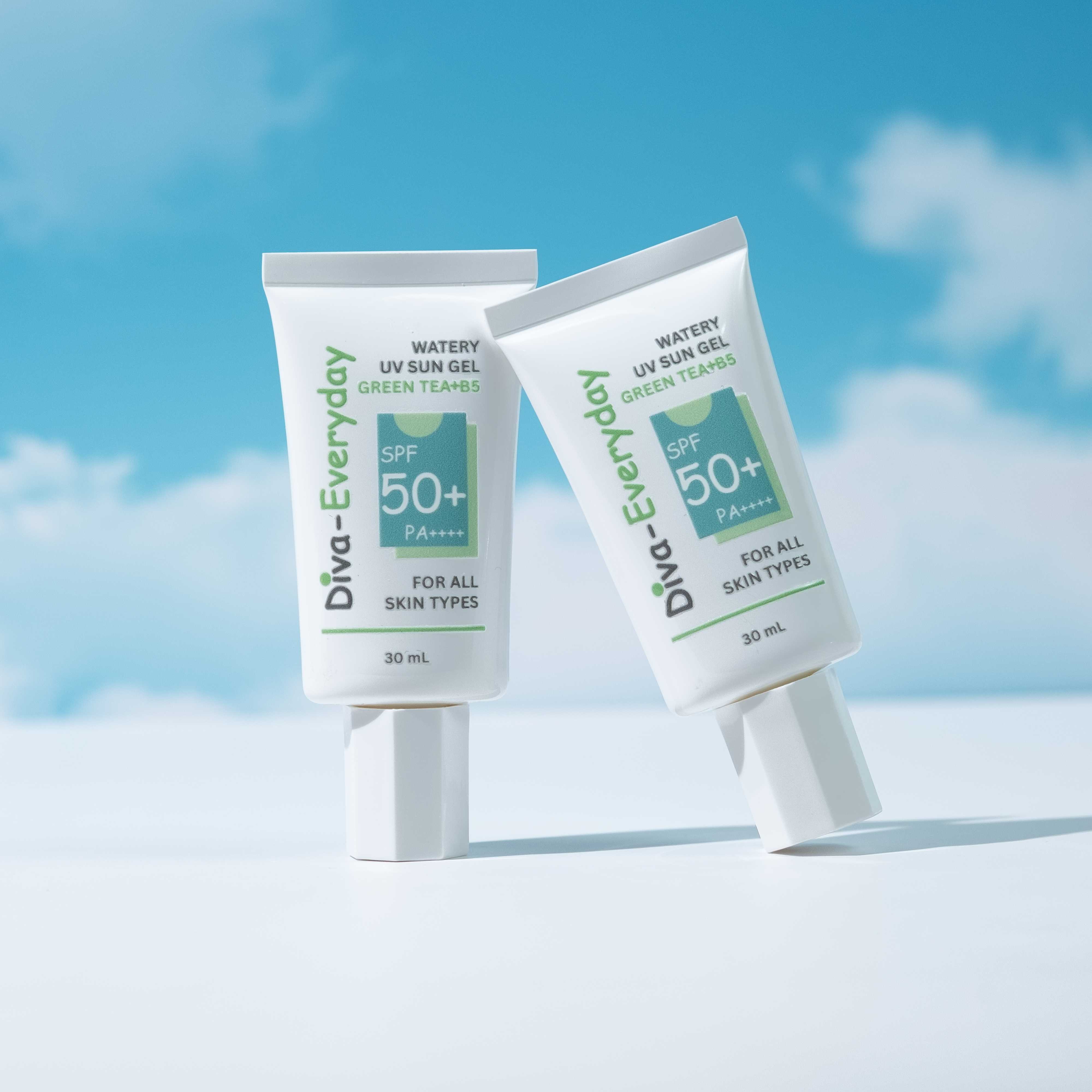 DIVA-165 DIVA-EVERYDAY GREEN TEA + B5 WATERY UV SUN GEL