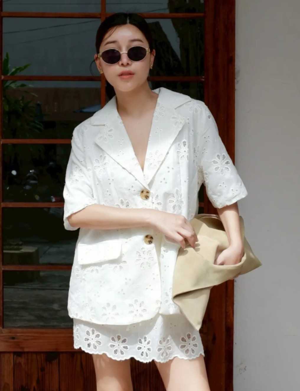 New  Blazer Lace Set