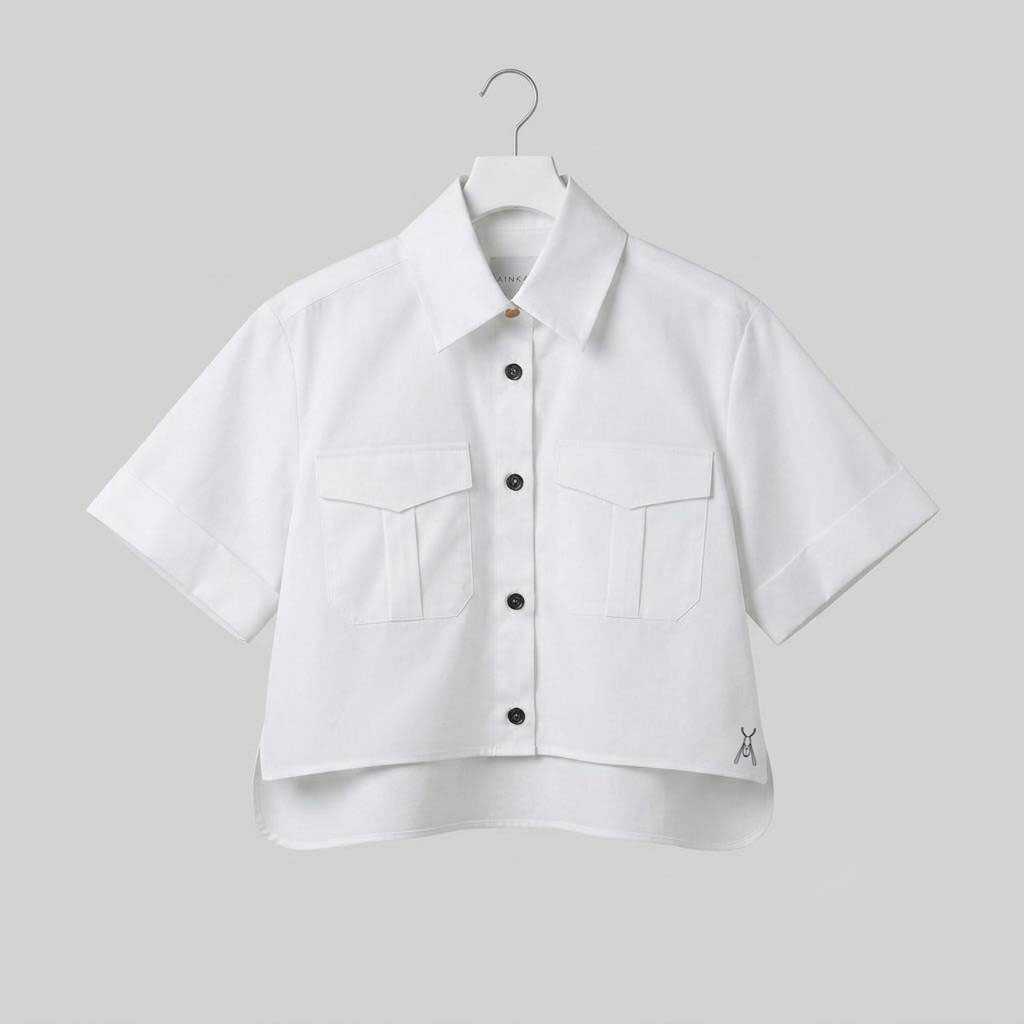 Cropped Utility Shirt