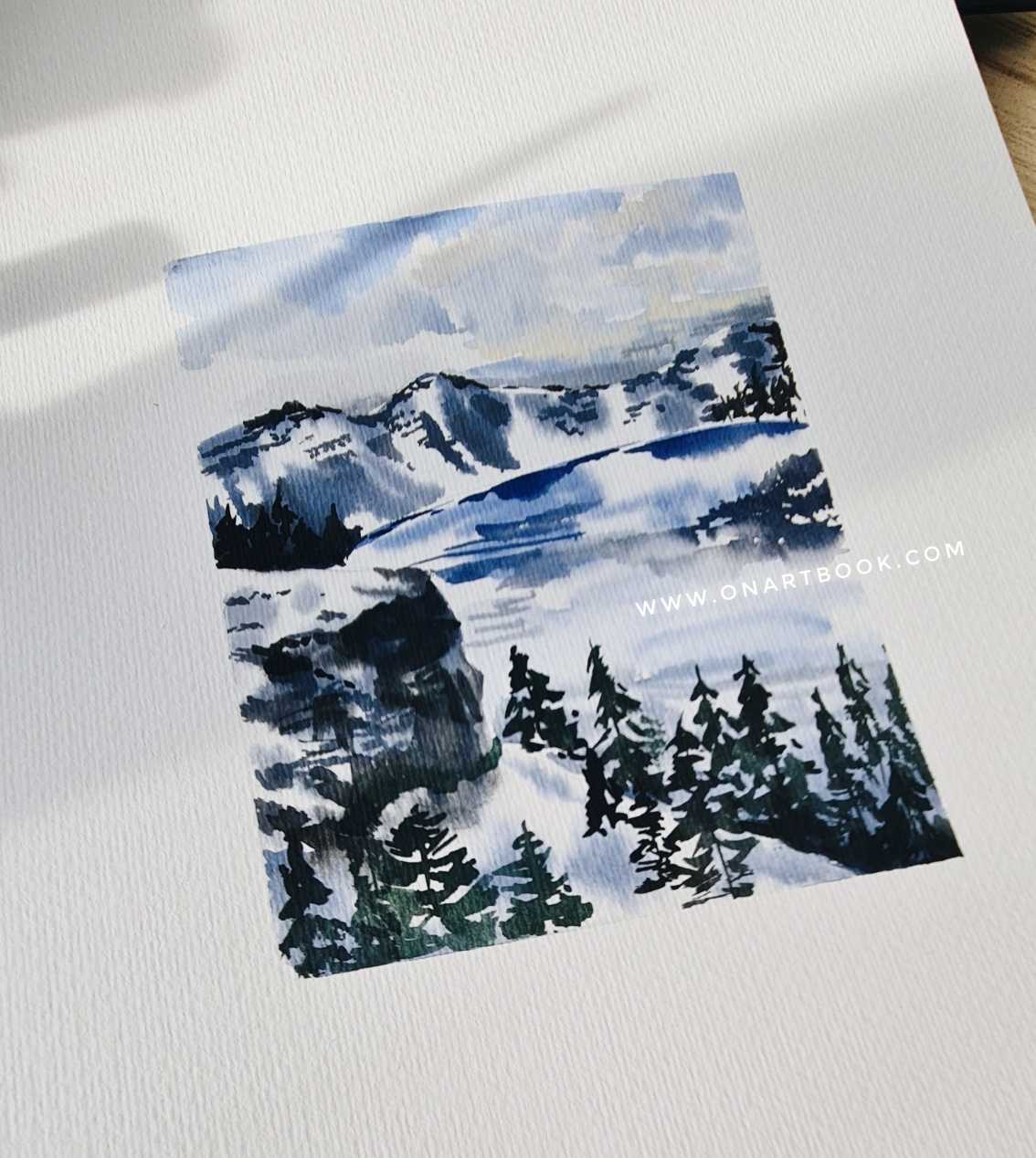 คลาสวิวหิมะ snow view painting