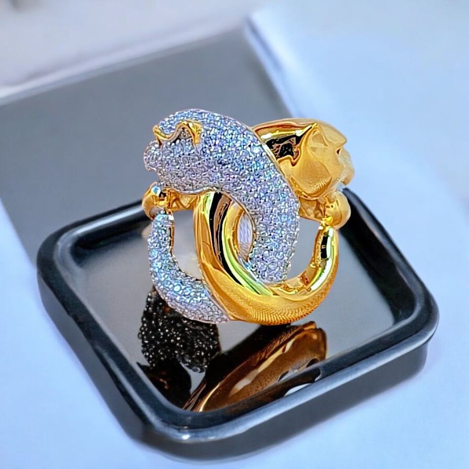 WR114 💍🐅 แหวนเพชร Jaguar  💎🐅 Luxury สุดๆ ☺️