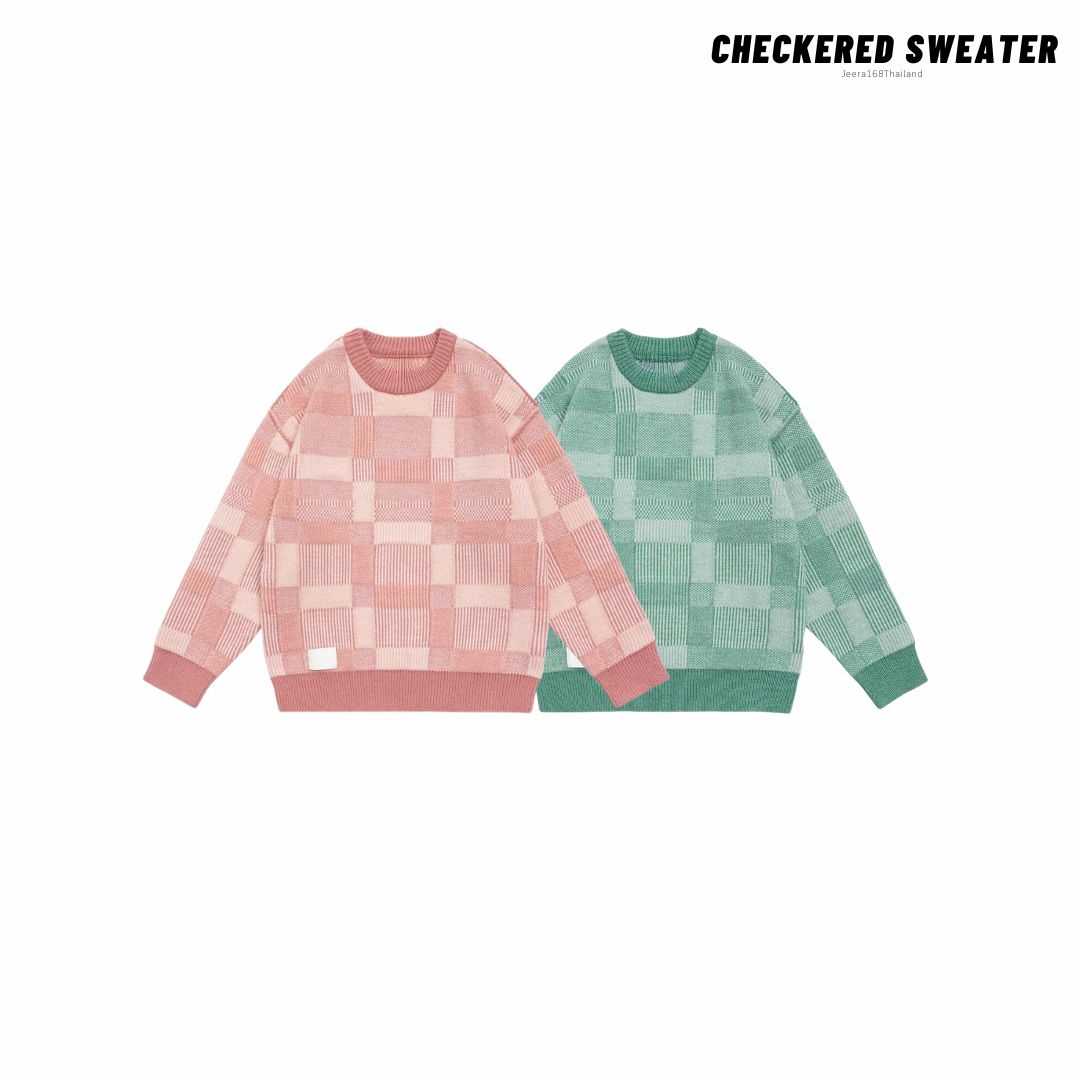 Jeera168 | Checkered Sweater (พรีออเดอร์)