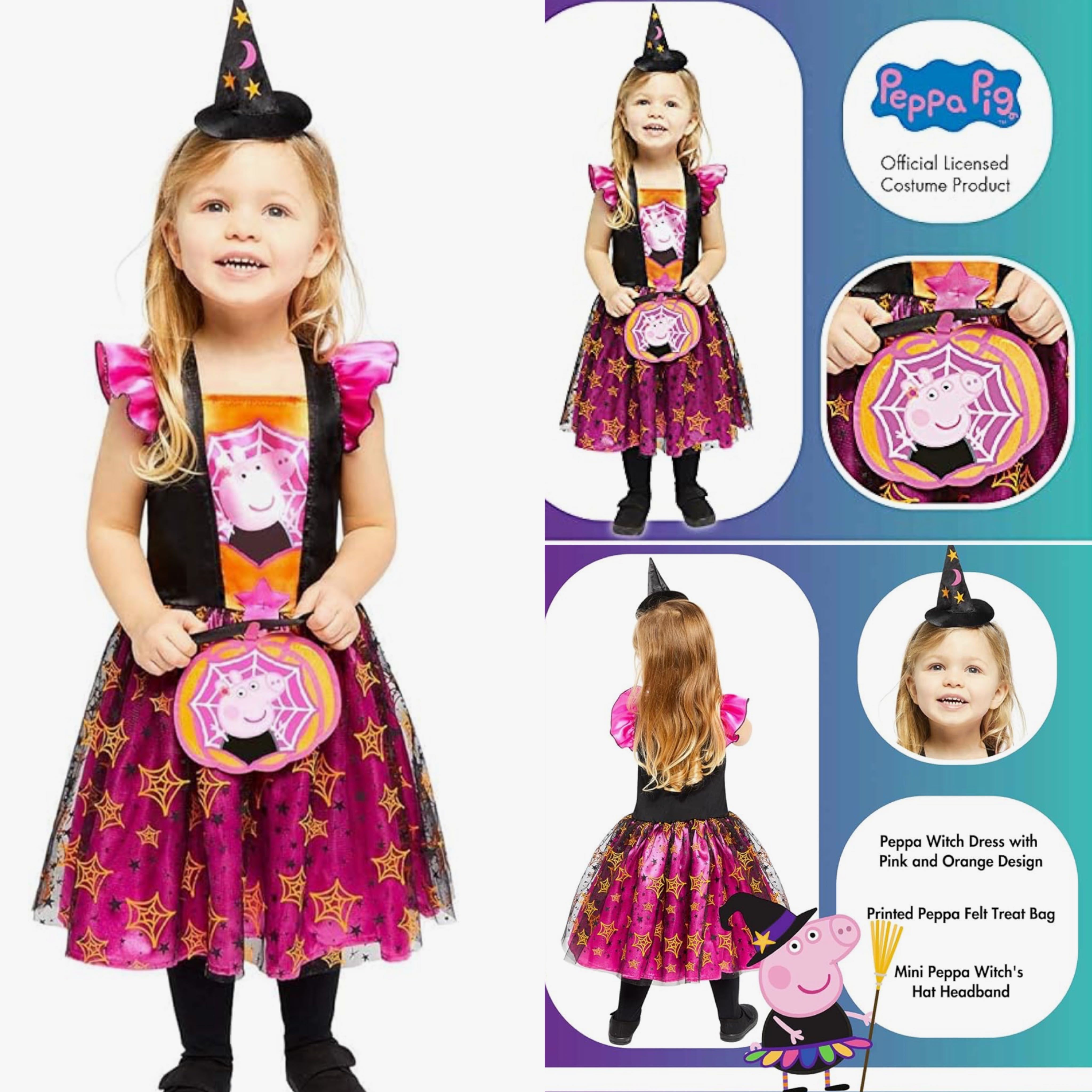 Preorder12-18วัน- (UK) 🎃 Halloween Peppapig ลิขสิทธิ์แท้ /Sz12m-6y