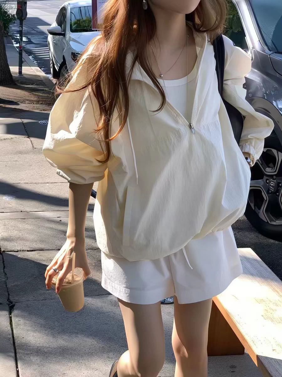 OUCE  Lightweight Hooded Sun Jacket (Pre-order 15 วัน)  เสื้อแจ็คเก็ตกันแดดผ้าบางเบา