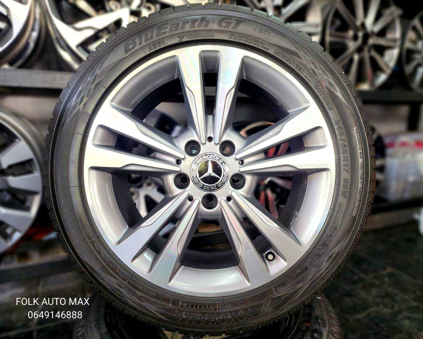 ปี 24 ล้อ Mercedes Benz แท้ E-Class ขอบ 17 กว้าง 8 J ET 48  พร้อมยาง ปี 24 1378168  9854168 