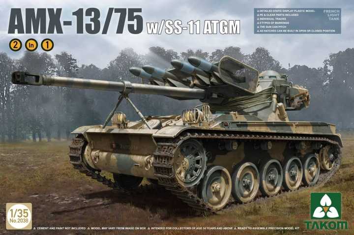 1/35 AMX-13/75 SS11 ATGM French Light Tank