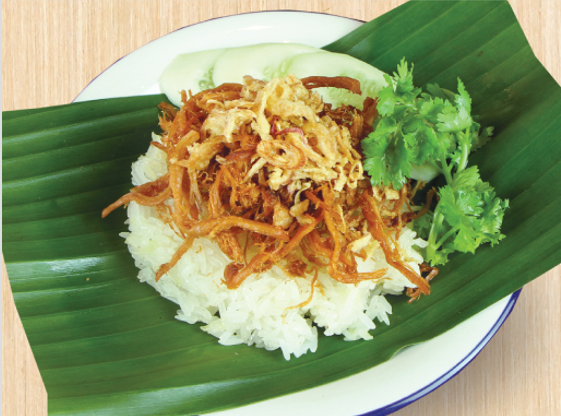 ข้าวเหนียวหมูฝอย