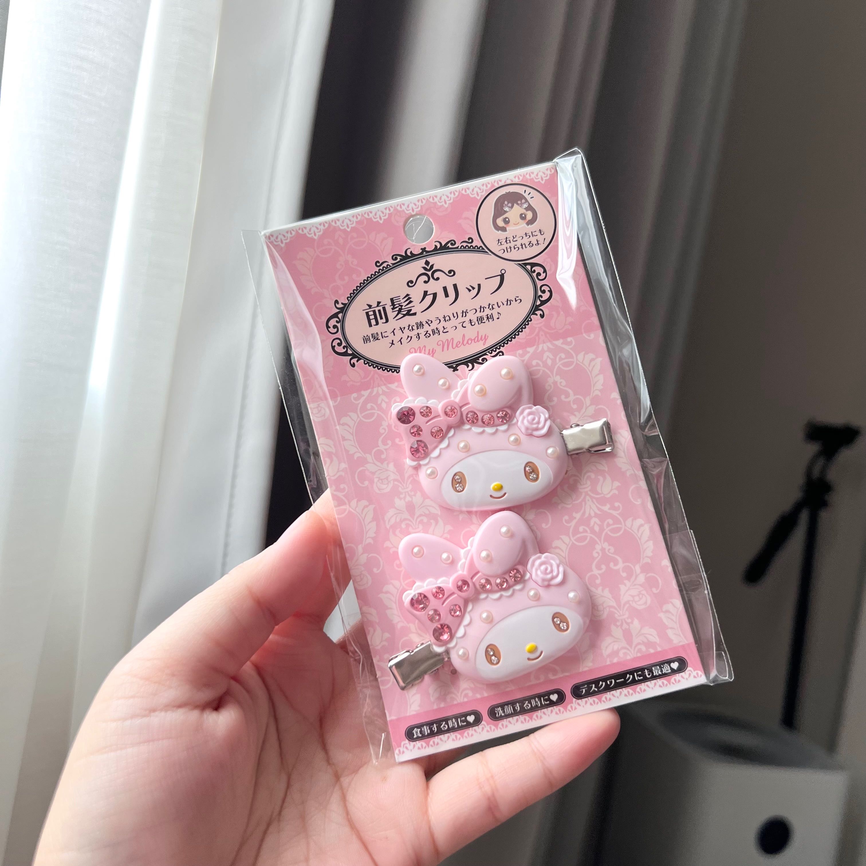 🇯🇵Sanrio Hair Clip My melody เพชรน้อย