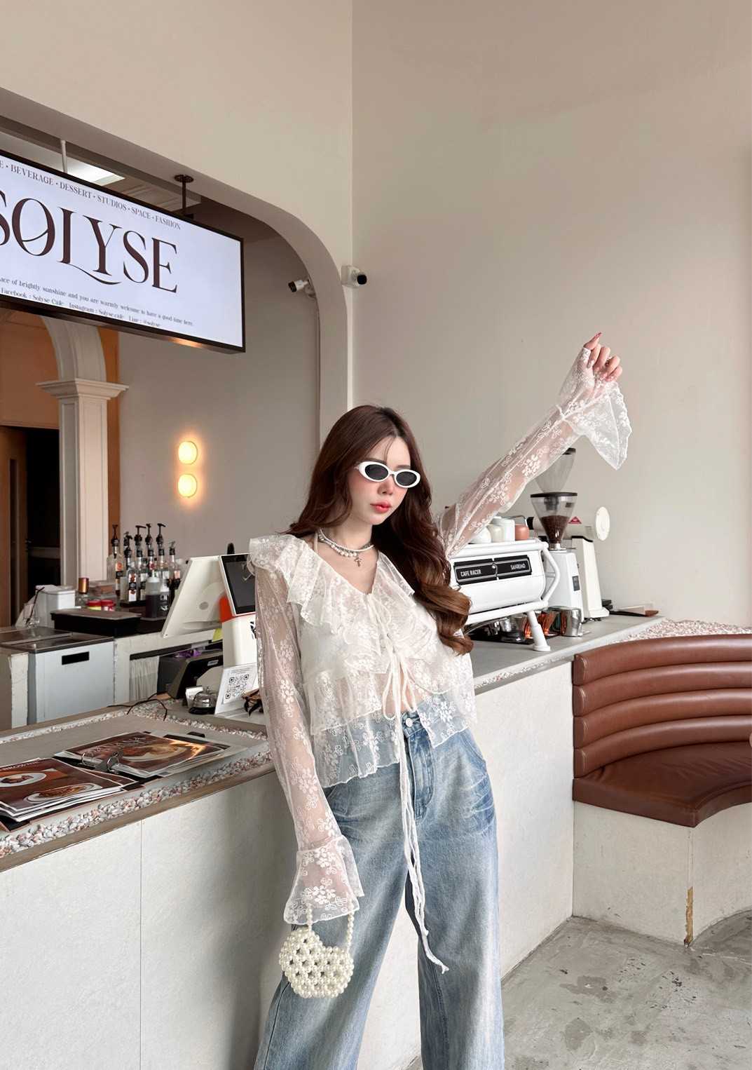 Blossom lace top