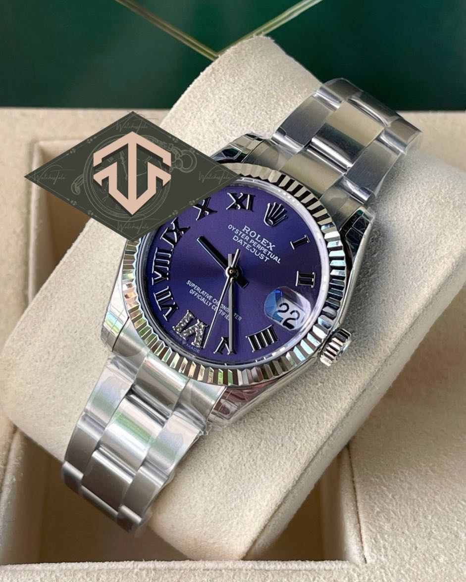 Rolex Datejust 31mm. Purple Roman Dial Oyster Ref.278274 GSF