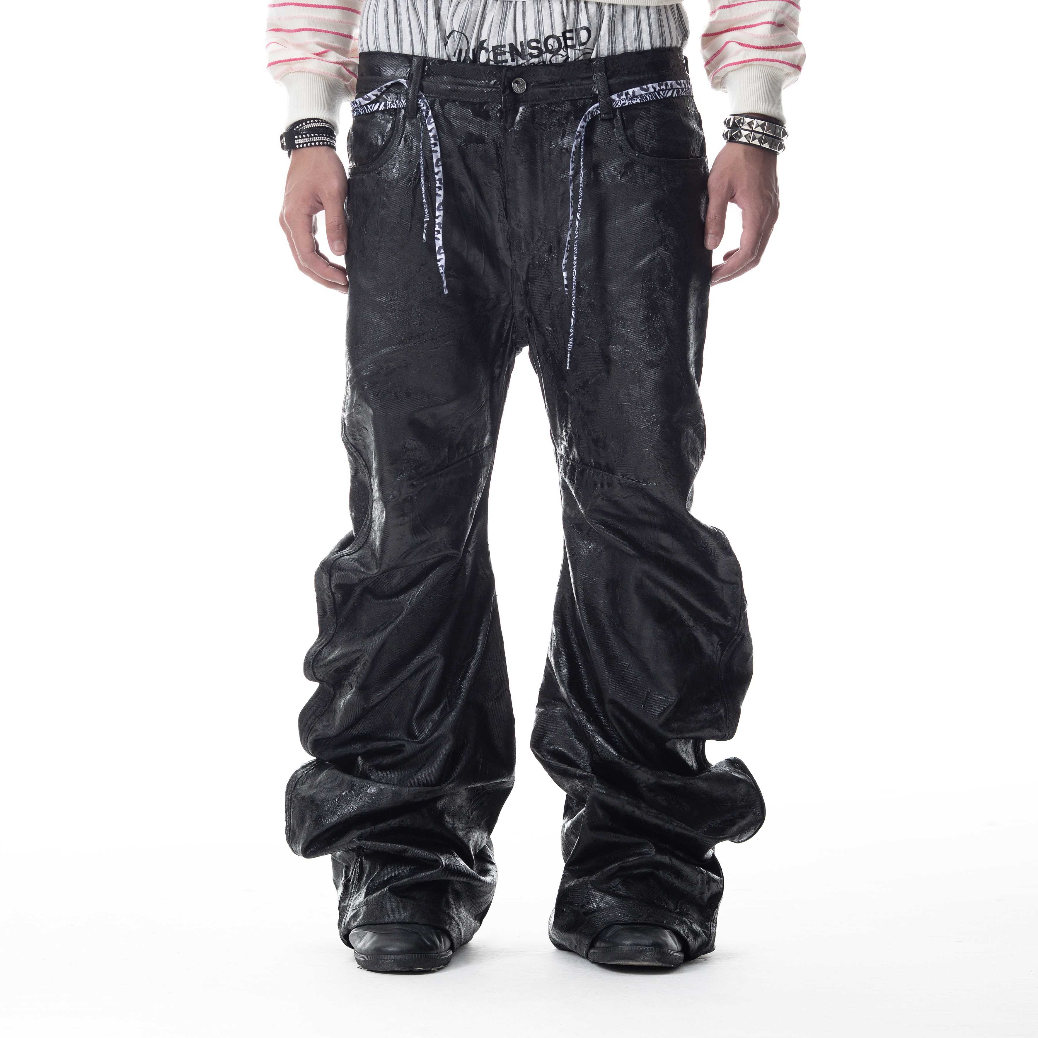CH2 - BLACK WAXED JEANS