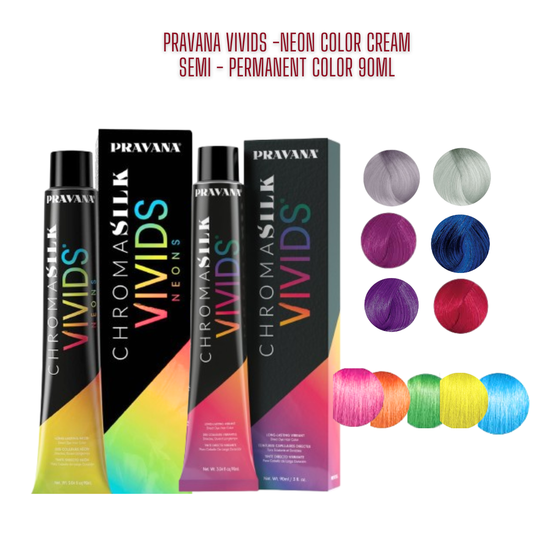 Pravana Chromasilk vivids Pastel series 90ml สีเคลือบชนิดปราศจากแอมโมเนียมีเม็ดสีติดทนมีกลินหอม