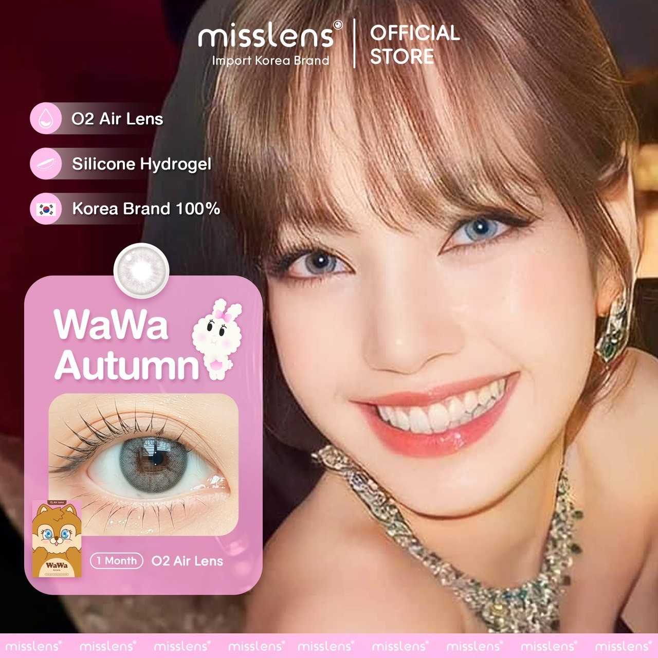 Sisse Lens รุ่น Wawa Autumn  (ค่าสายตา-4.25 ถึง -10.00) เลนส์รายเดือน