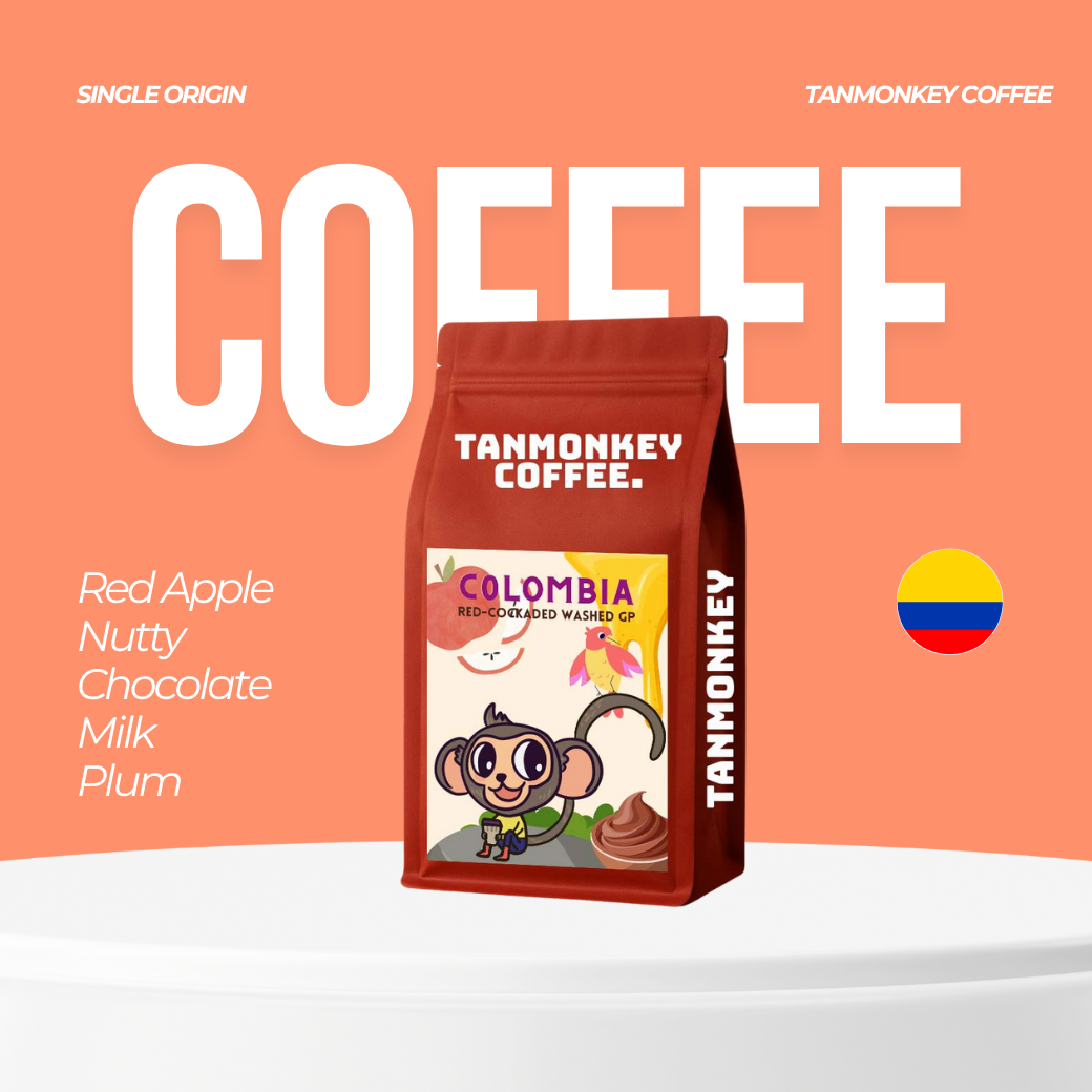 เมล็ดกาแฟคั่ว Colombia Red-Cockaded Washed GP