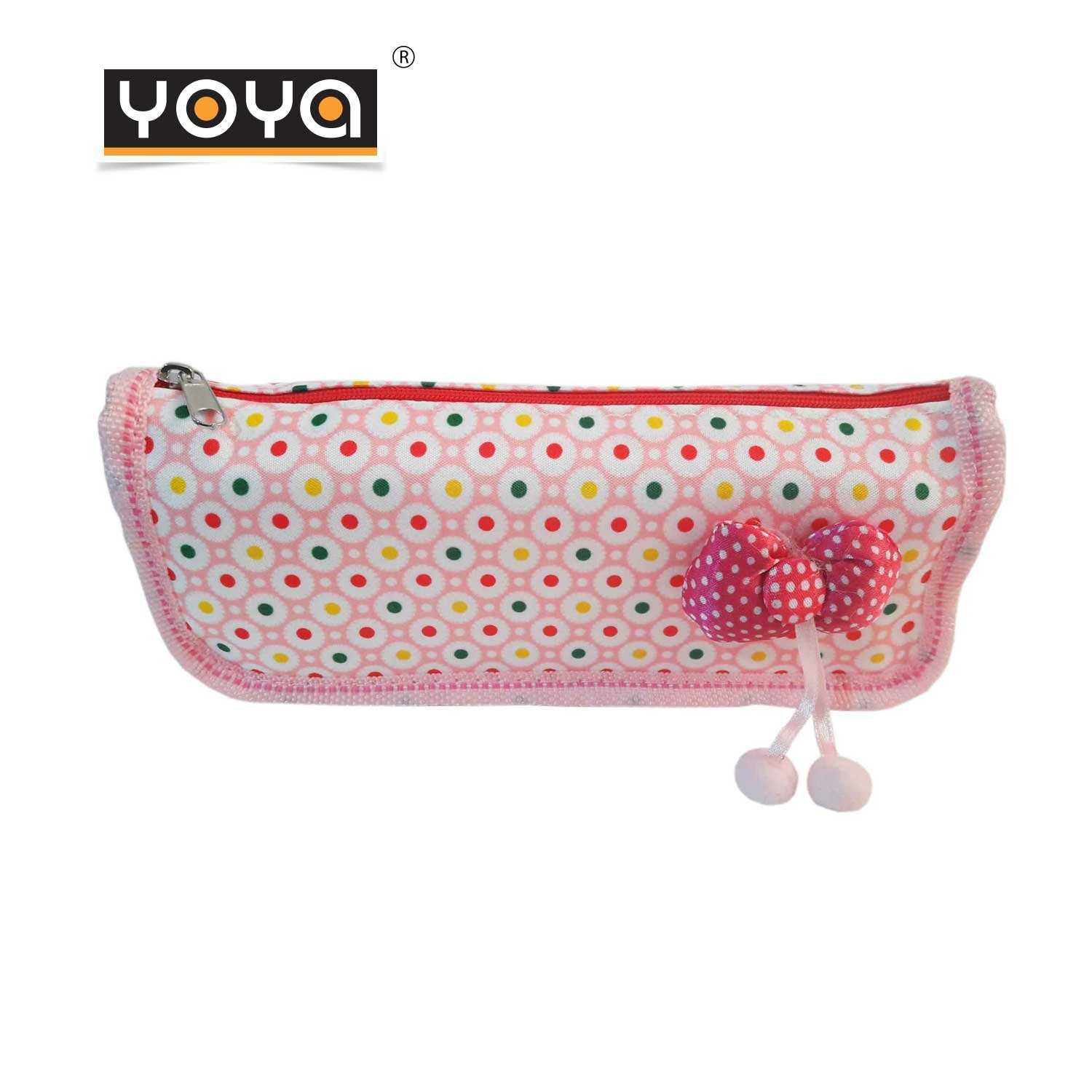 YOYA กระเป๋าดินสอผ้าพิมพ์ลาย มีซิป รุ่น 1742