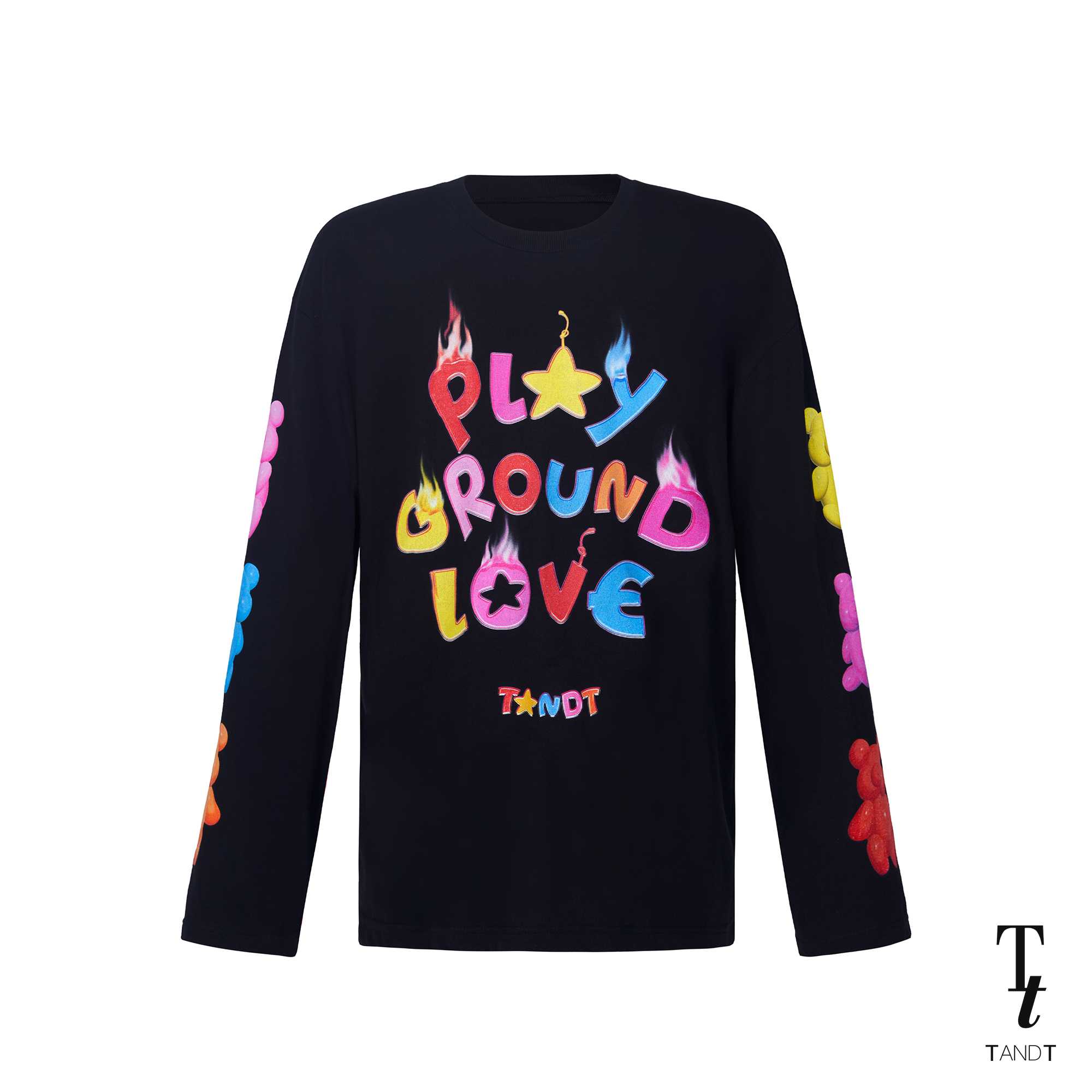 BEST PAL! - PLAYGROUND LOVE PRINTED LONG SLEEVE T-SHIRT