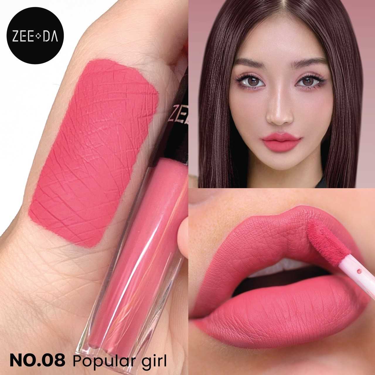 Zeeda #08 สีชมพูบาร์บี้ (Popular girl)