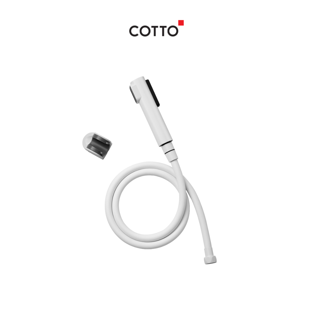 COTTO CT9915#WH(HM) ฝักบัวฉีดชำระสีขาว 2 ฟังก์ชั่น