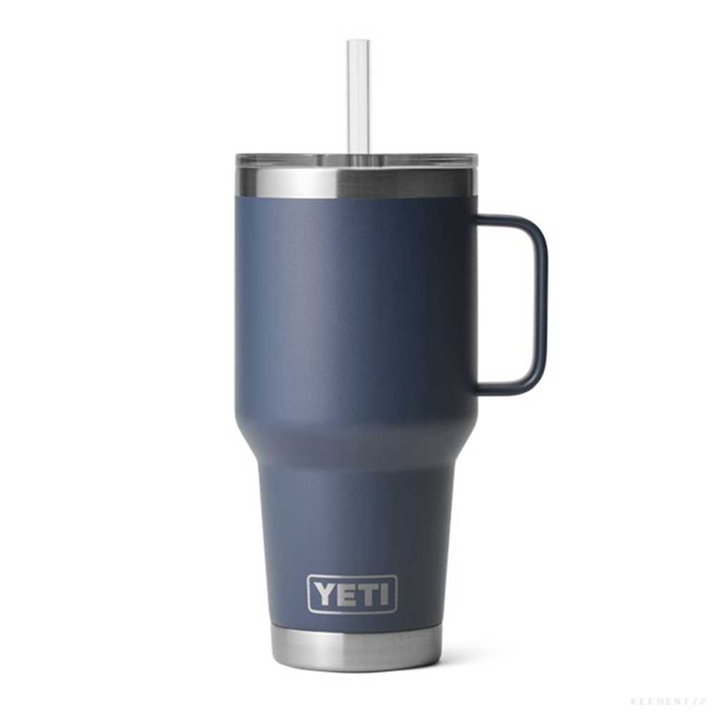 YETI แก้วเยติ เก็บความเย็น รุ่น RAMBLER 35 OZ MUG WITH STRAW LID NAVY