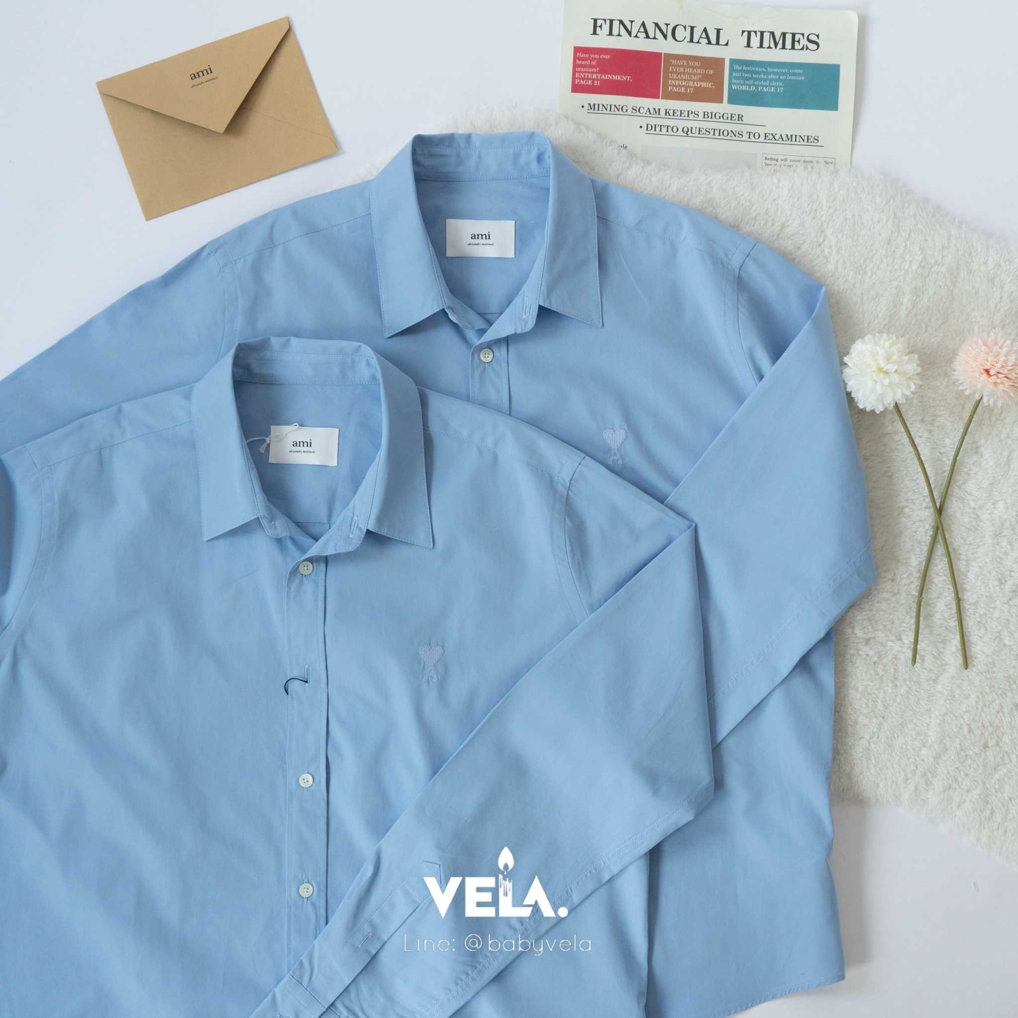 Ami Paris de Cœur Shirt (Cashmere blue)
