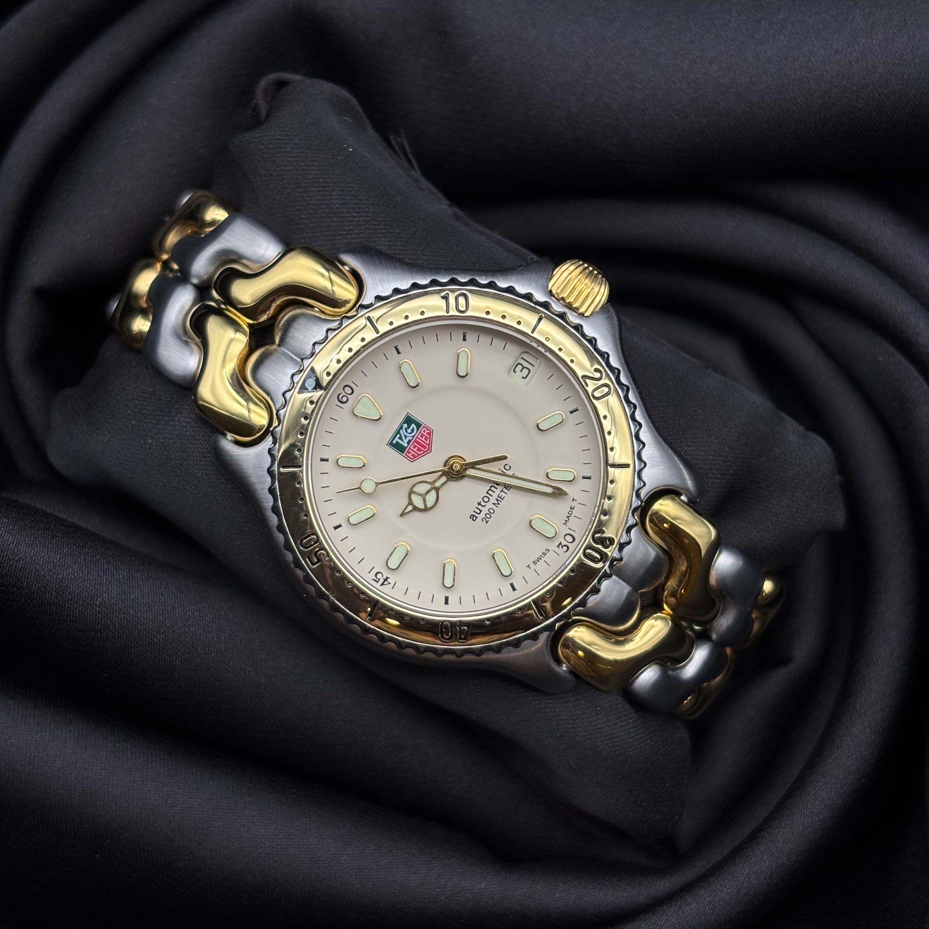 Tag heuer Boy 18k ก้างปลา 2ชั้น Auto