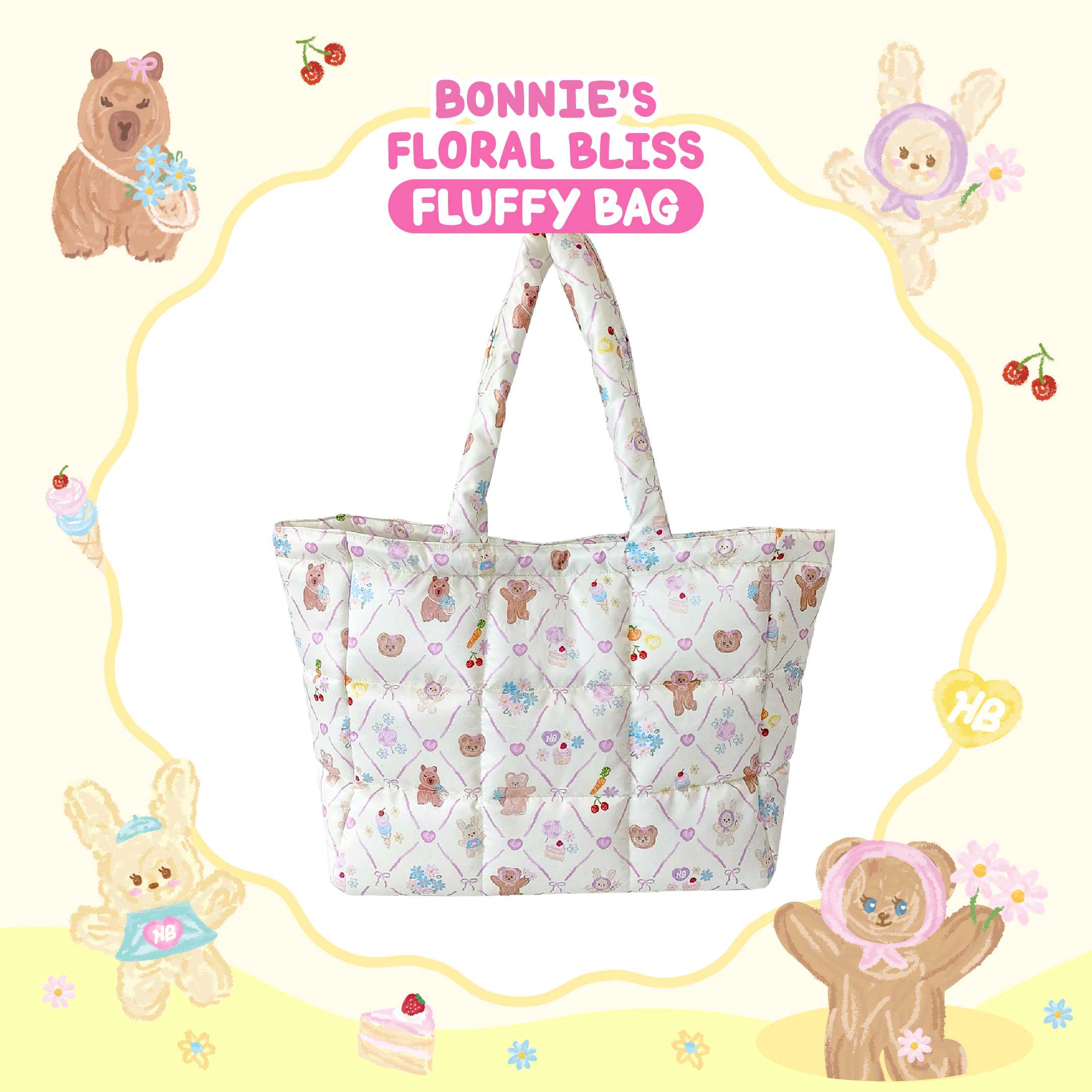 Bonnie’s Floral Bliss Fluffy Bag l Hej Bonnie Official