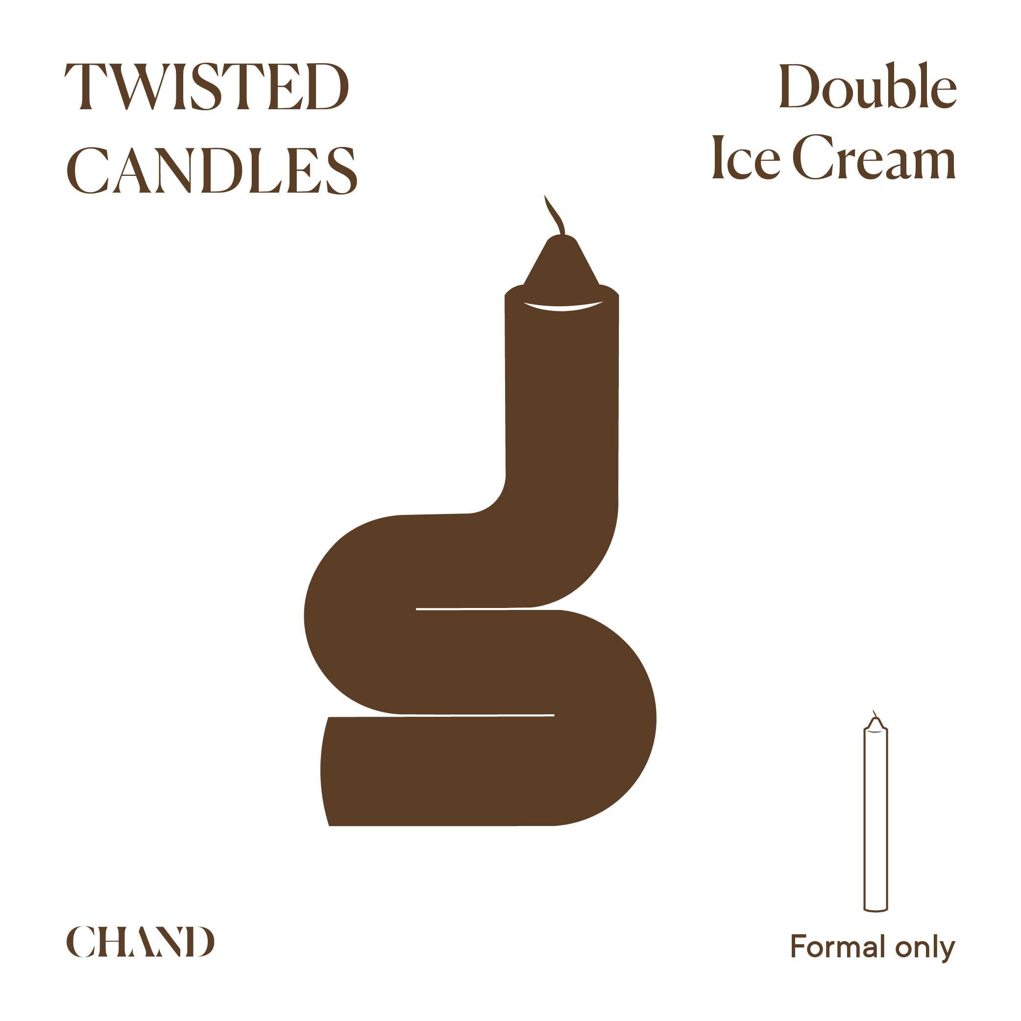 Twisted Candle - Double Ice Cream
